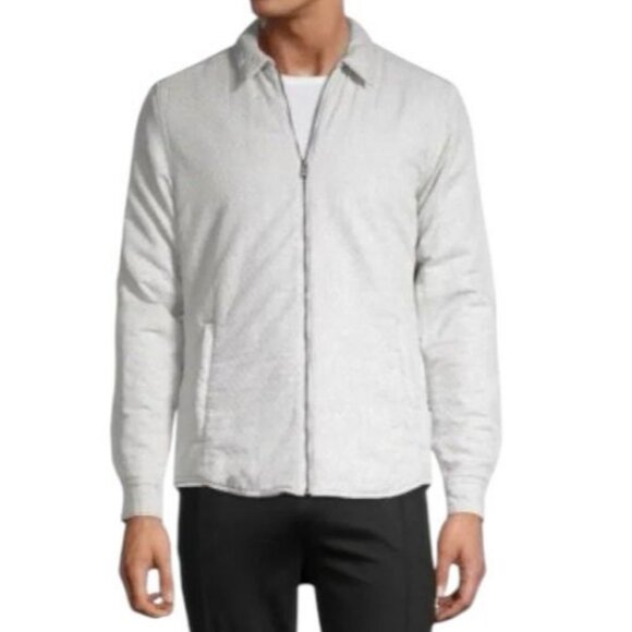 Hugo Boss x Nordstrom grey white Landolfo quilted jacket size M NWT - Picture 1 of 9